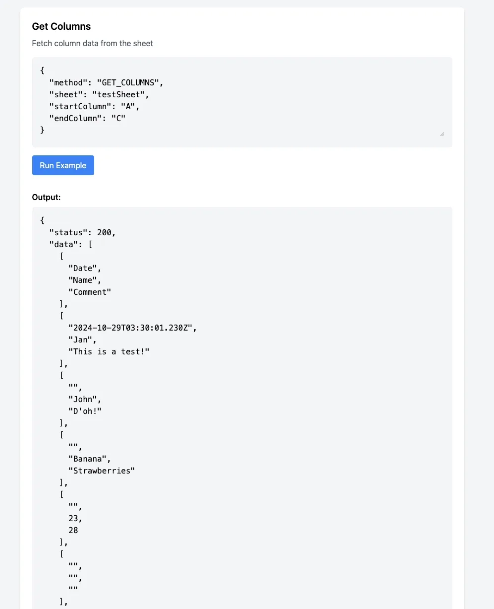 Get_Rows and Get_Columns gets columns and rows, which allows for building columnar data systems